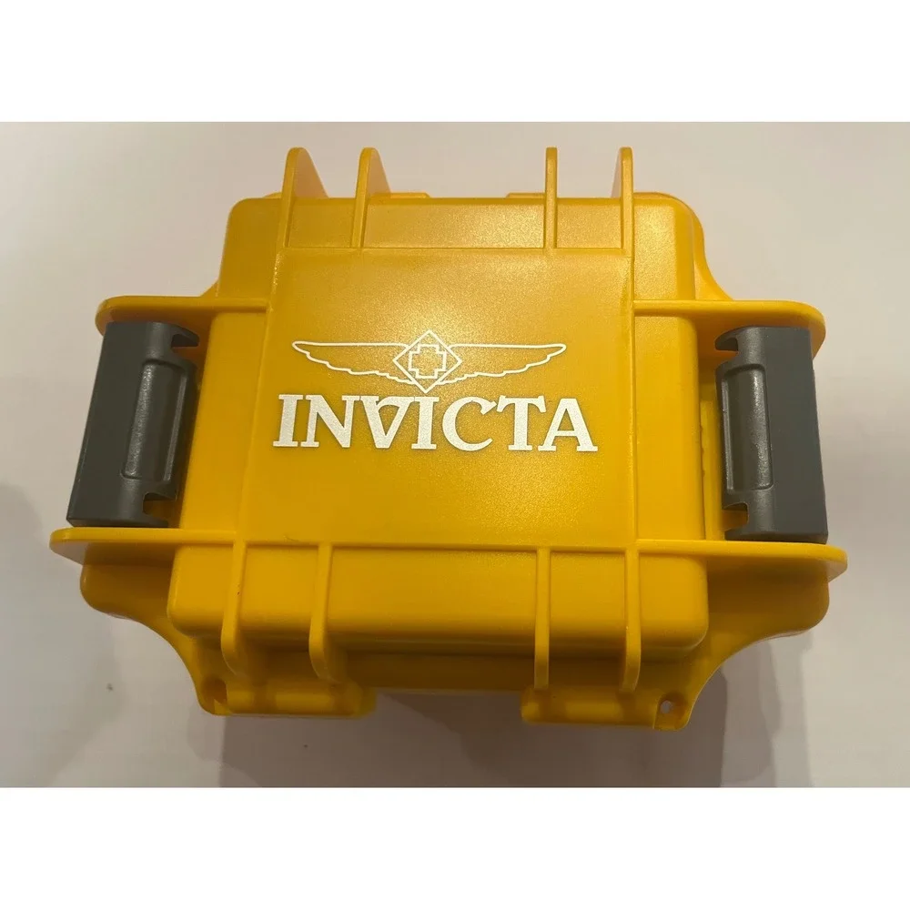 Invicta Yellow Impact Resistant Single Slot Watch Box Case Protector Collector‎